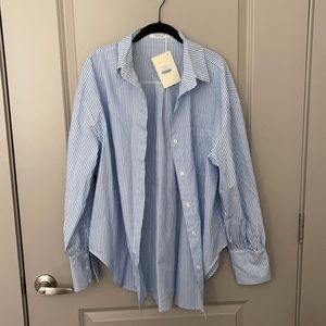 Peppermayo stripped button-up